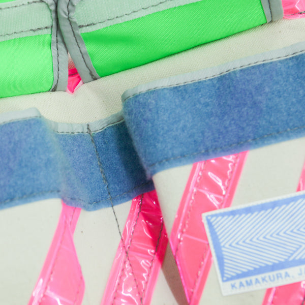 Medium Waist Bag /  Pink, Reflective Tape