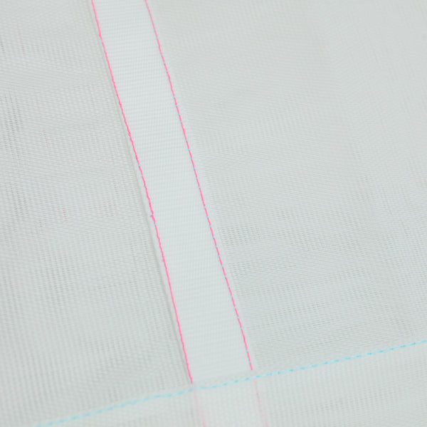 Record Bag / White, Mesh, Pink, Light Blue