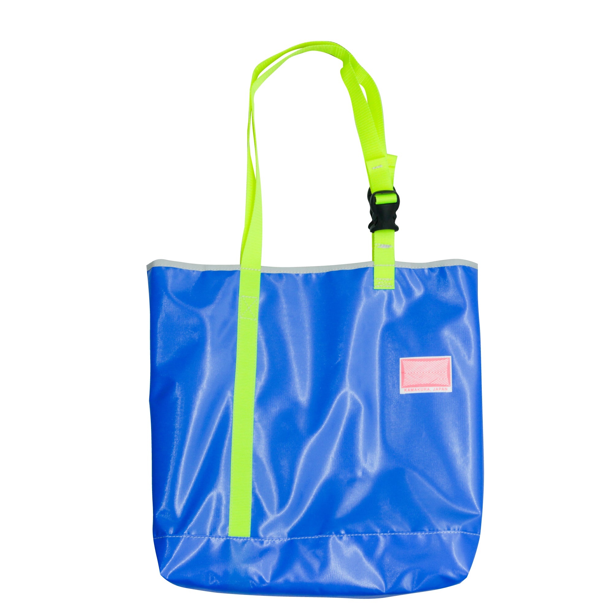 Record Bag / Blue, Neon Yellow