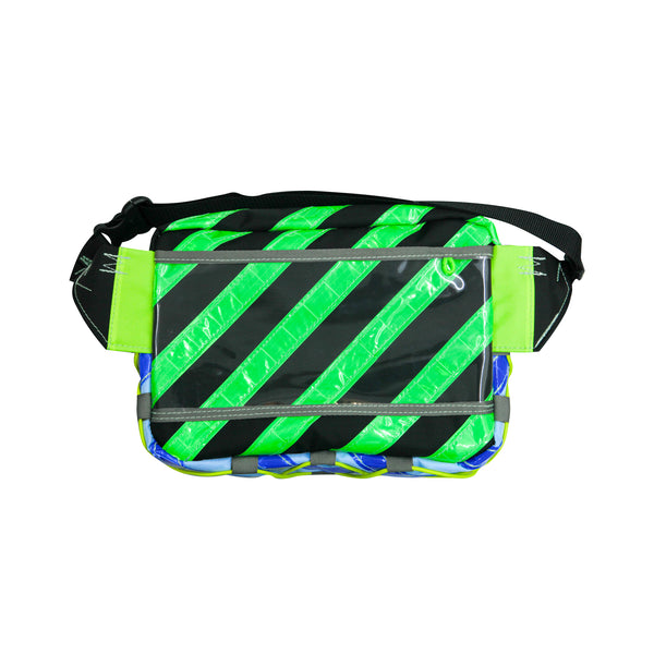 Medium Waist Bag / Black, Neon Green