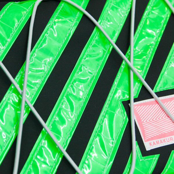 Medium Waist Bag / Black, Neon Green