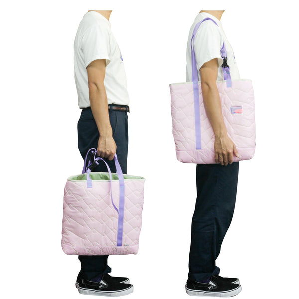 Record Bag / Quilting, Pink