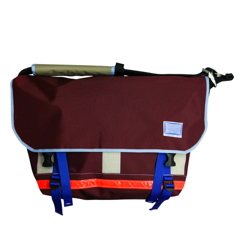 Large Messenger Bag / Burgundy