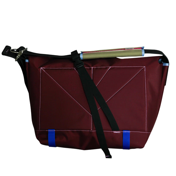 Large Messenger Bag / Burgundy