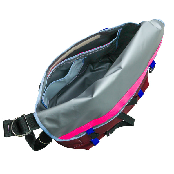 Large Messenger Bag / Burgundy