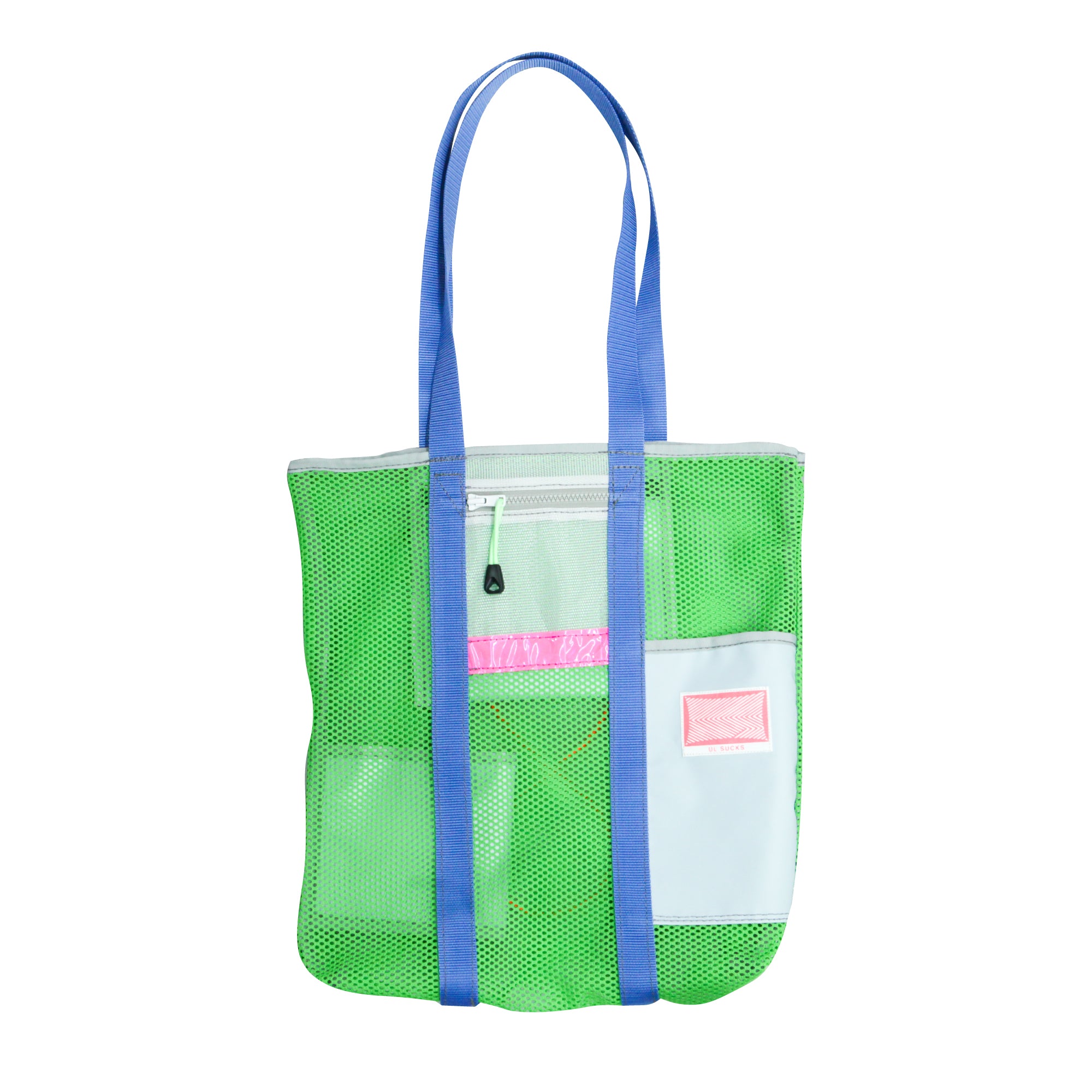 Small Tote Bag / Green Mesh