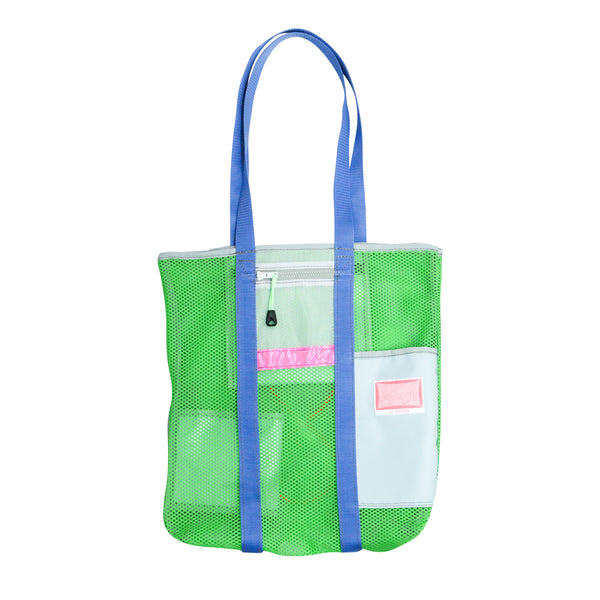 Small Tote Bag / Green Mesh