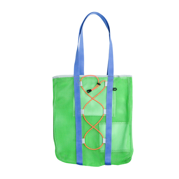 Small Tote Bag / Green Mesh