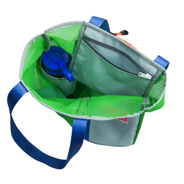 Small Tote Bag / Green Mesh