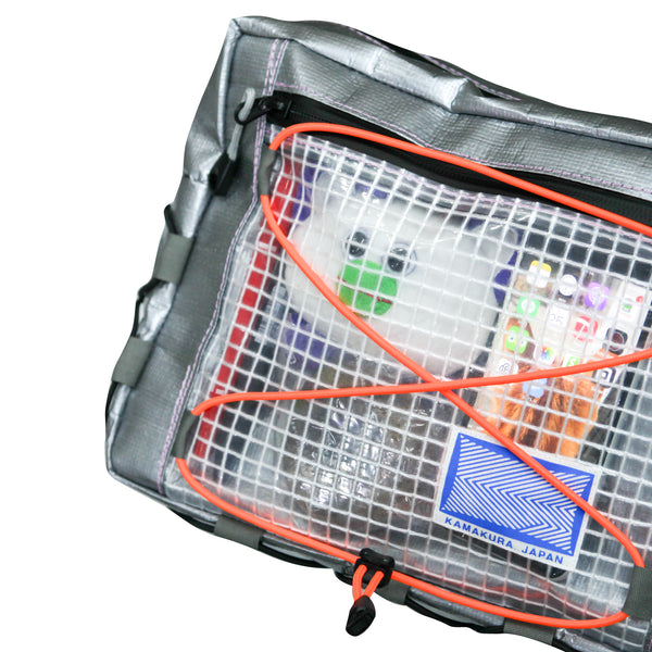 Medium Waist Bag / Grey, Translucent