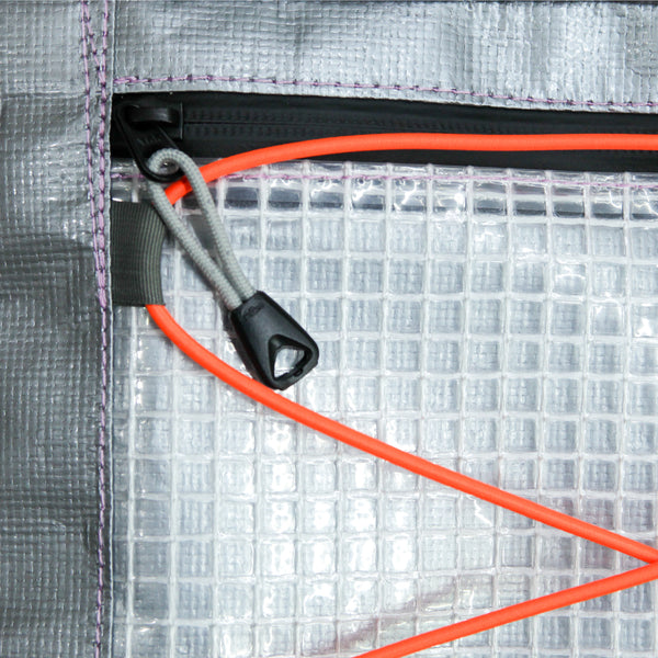 Medium Waist Bag / Grey, Translucent