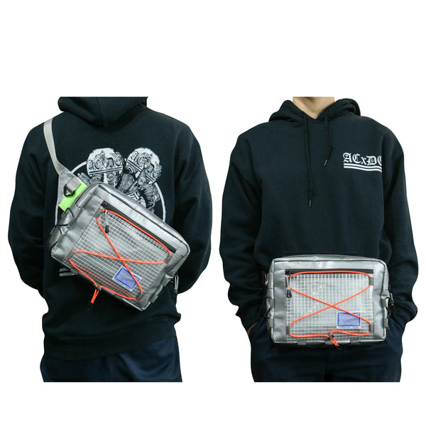 Medium Waist Bag / Grey, Translucent