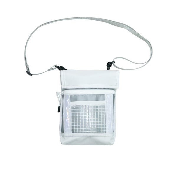 Small Travel Bag / White, Silver