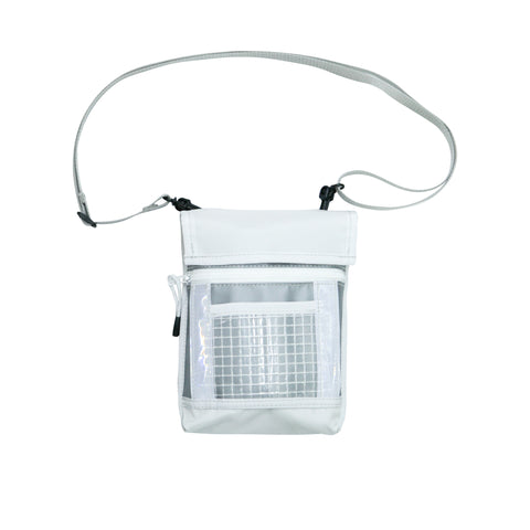 Small Travel Bag / White, Silver