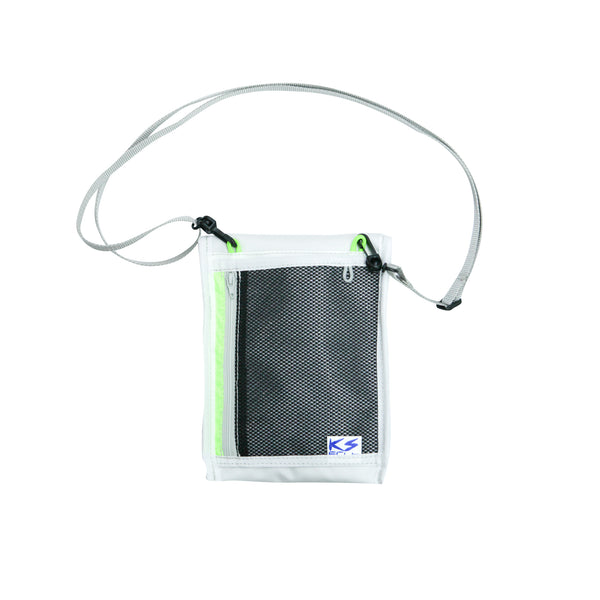 Small Travel Bag / White, Silver