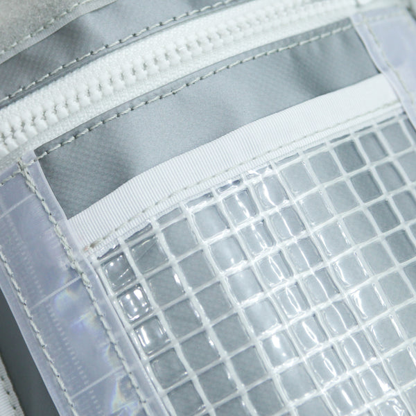 Small Travel Bag / White, Silver