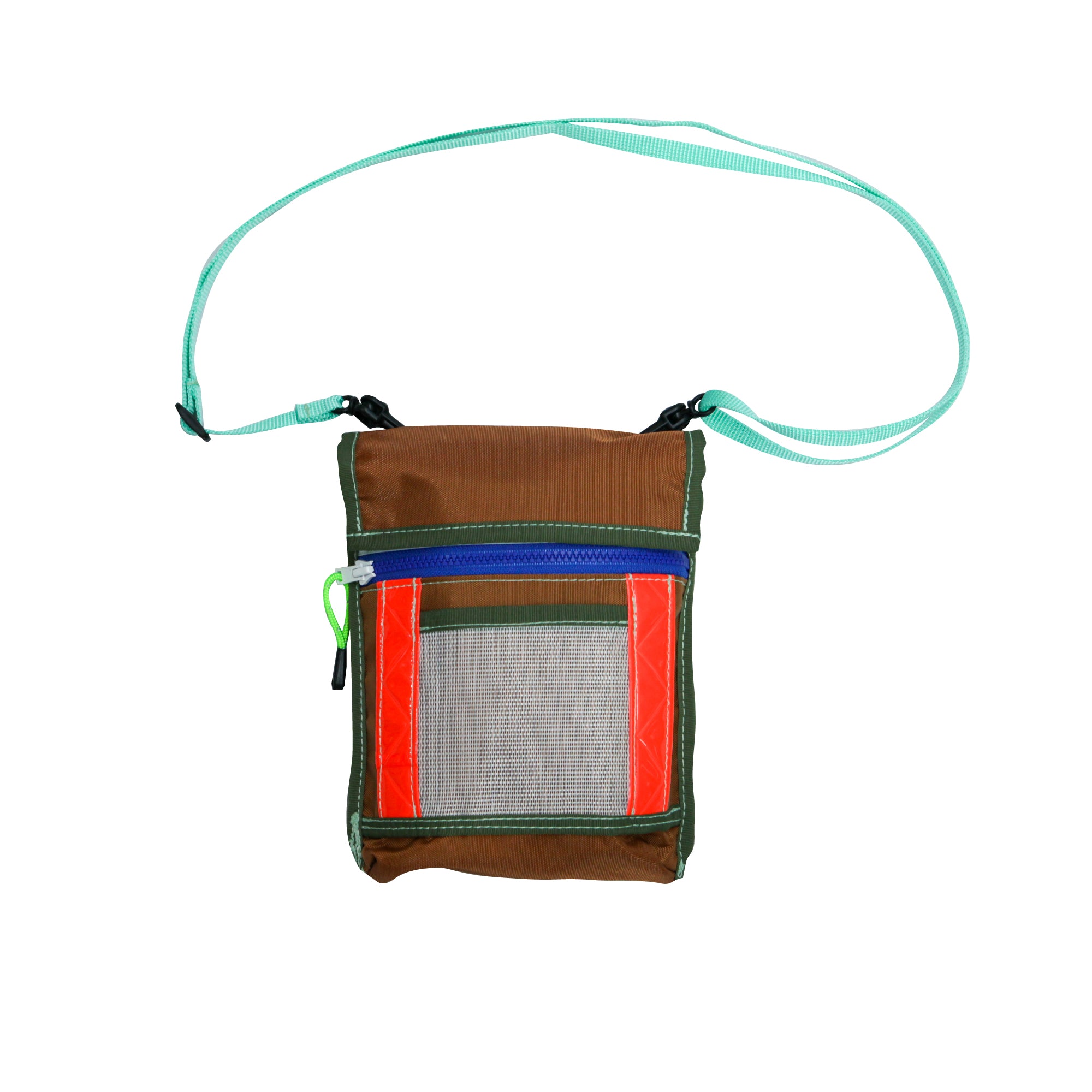 Small Travel Bag / Brown, Orange