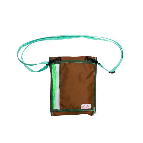 Small Travel Bag / Brown, Orange