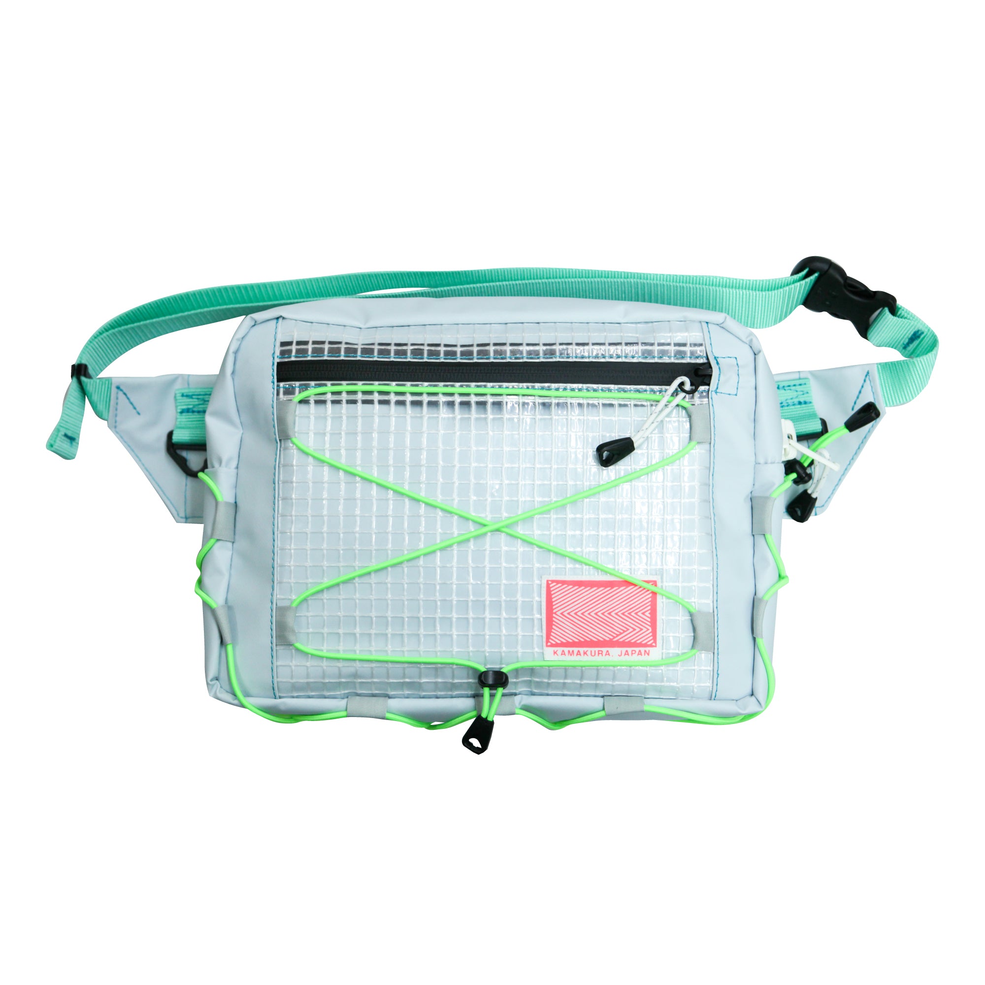 Medium Waist Bag / Light Blue, Translucent