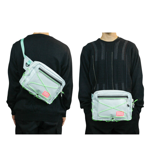 Medium Waist Bag / Light Blue, Translucent