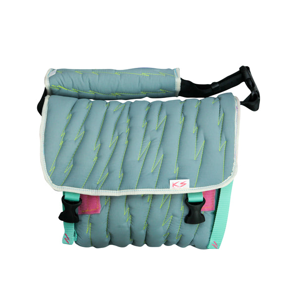 Medium Shoulder Bag / Quilting, Thunder Bolt