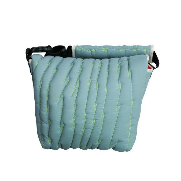 Medium Shoulder Bag / Quilting, Thunder Bolt