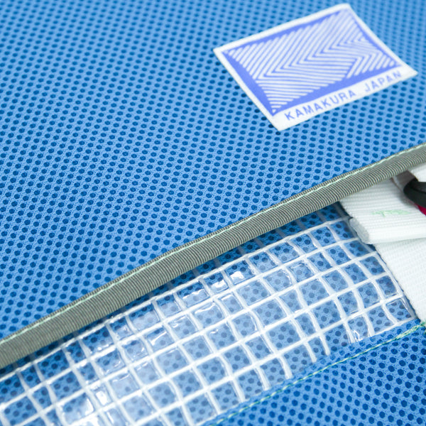 Medium Shoulder Bag / Blue, Neon Pink