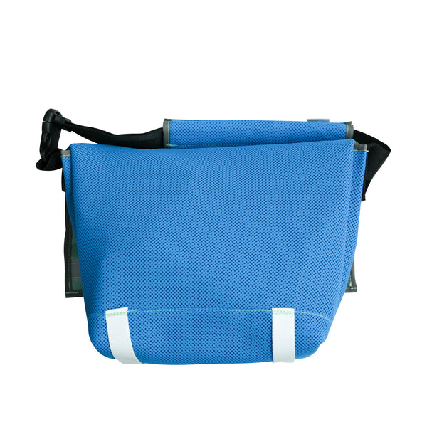 Medium Shoulder Bag / Blue, Neon Pink