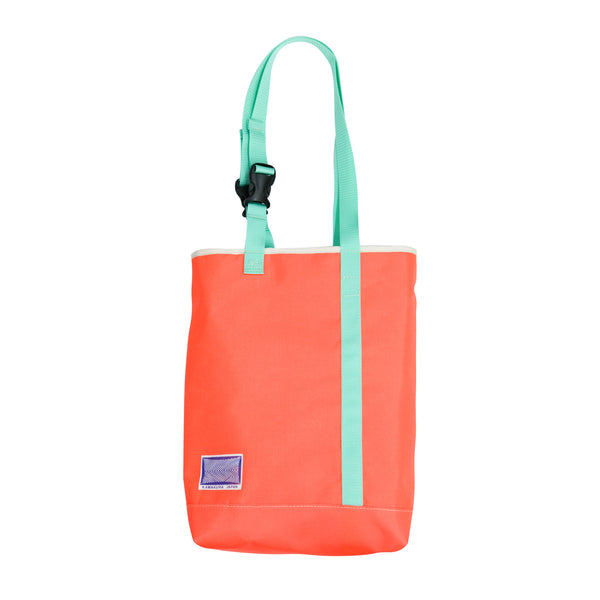 Small Tote Bag / Neon Orange, Mesh