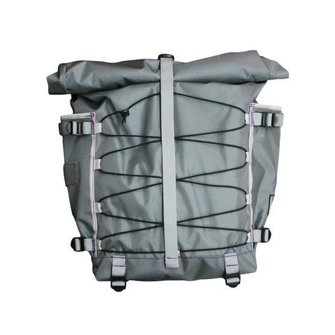 Large Backpack / Grey, Purple