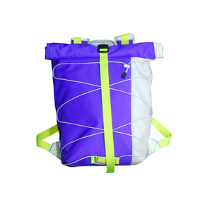 Small Backpack / Purple, White