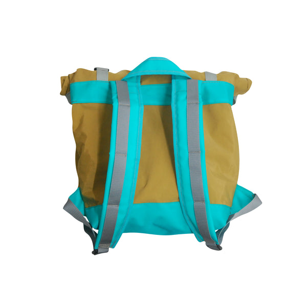 Small Backpack / Brown, Turquoise