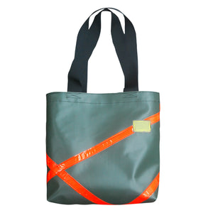 Medium Tote Bag / Olive, Orange