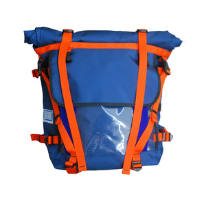 Large Backpack / Navy, Orange