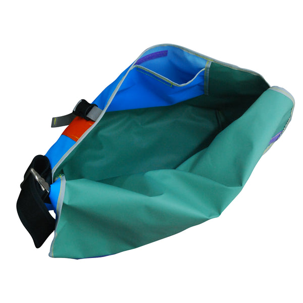 Large Messenger Bag / Blue, Khaki